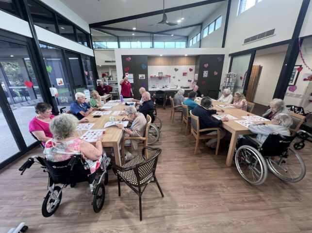 Residents enjoying activities at Strathpine Aged Care in Strathpine QLD in May 2026